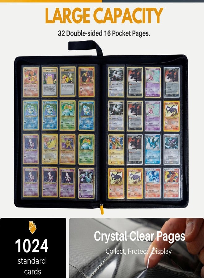 HOMEXPRO X PRO 1000+ Card Binder - Comes with 200 Card Sleeves | Compatible with TCG, Sports, MTG & More - 16 Pocket Card Binder | TCG Binder - Image 5